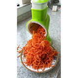 Multi-Function Hand Crank Vegetable Cutter Chopper Slicer for Vegetable Salad Meat Garlic Fruit-Green Color