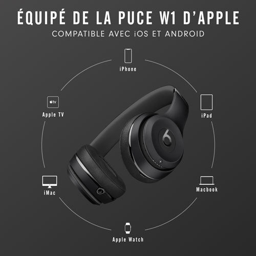 beats Solo³ matte black Beats by Dre - Beats Solo3 Wireless On-Ear Headphones