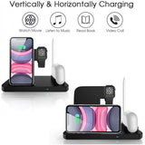 Four-in-One Wireless Charging Station for Phone, Apple Watch (Series 1 - 5), Apple Pencil and AirPods Pro