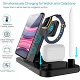 Four-in-One Wireless Charging Station for Phone, Apple Watch (Series 1 - 5), Apple Pencil and AirPods Pro