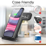 Four-in-One Wireless Charging Station for Phone, Apple Watch (Series 1 - 5), Apple Pencil and AirPods Pro