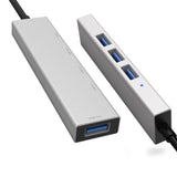USB-C Type C to USB 3.0 4 Port Hub Adapter USB-C Aluminum Slim Thunderbolt USB
