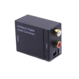 Analog RCA to Optical Digital Coaxial Toslink Audio Converter Adapter Composite to Optical
