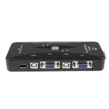 4 Port USB KVM Switch Share Monitor Keyboard Mouse