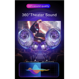 TW80 Air True-Wireless Earphones, Bluetooth, Stereo HiFi Sound, Touch Control, and Secure Fit - Black