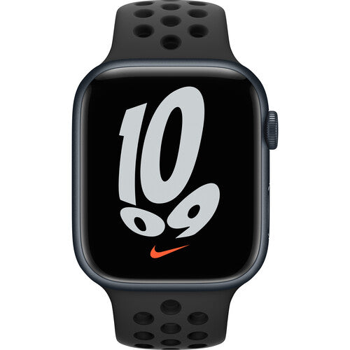 Apple Watch Nike Series 7 45mm (GPS+CELLULAR) Midnight Aluminum -  Anthracite Sport Band (MKJL3LL/A)