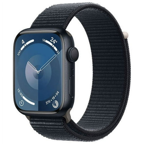 Apple Watch Series 9 (GPS) 45mm Midnight Aluminum - Midnight Sport Loop (MR9C3LL/A)