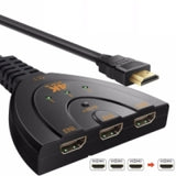 SuperGooDeal 3-Port HDMI Switch Ultra HD 4K 1080p Switcher Splitter Cable for TV PC Consoles