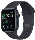 Apple Watch SE 2 (2022) 40mm (GPS+CELLULAR) - Midnight Aluminum Case With Midnight Sport Band- Size:S/M - (MNTD3LL/A)