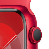 Apple Watch Series 9 (GPS) 41mm  (PRODUCT) RED Aluminum Case with Red Sport Band - S/M (MRXG3LL/A)