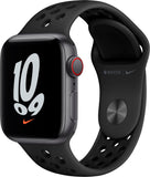 Apple Watch Nike SE 40 mm (GPS+CELLULAR)  Space Gray Aluminum Case With Anthracite Sport Band  (MKQU3LL/A)