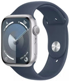Apple Watch Series 9 (GPS) 45mm Silver Aluminum - Storm Blue Sport Band (MR9E3LL/A)