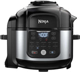 Ninja OS301/FD305CO Foodi 10-in-1 Pressure Cooker and Air Fryer with Nesting Broil Rack, 6.5-Quart Capacity, and a Stainless Finish