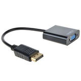 Displayport To VGA Female Cable Converter DP to VGA Video Adapter Male to Female