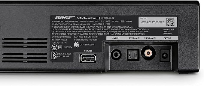 Bose Solo Soundbar Series II Black –