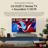 LG SC9S 3.1.3-Channel Perfect Matching Soundbar to the OLED evo C Series TV, Dolby Atmos, WOW Orchestra, WOWCAST Built-in with Wireless Dolby Atmos, Wireless Subwoofer