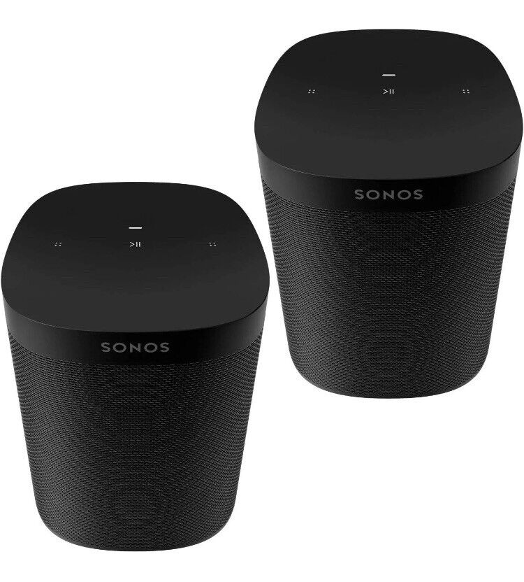 Sonos One SL Wireless Speaker, Black - 2 Pack – TVOUTLET.CA