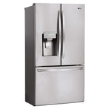 LG SmartThinQ 27.9-cu ft Smart French Door Refrigerator with Ice Maker Stainless Steel ENERGY STAR (LFXS28968S)