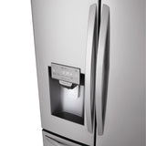 LG SmartThinQ 27.9-cu ft Smart French Door Refrigerator with Ice Maker Stainless Steel ENERGY STAR (LFXS28968S)