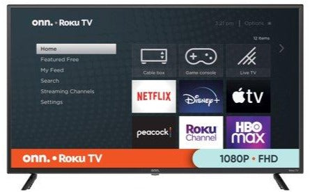 ONN 40 inch Class FHD (1080P) LED Roku Smart TV HDR ()