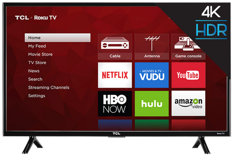 TCL 43" Class 4K UHD LED Roku Smart TV 4 Series (43S421)