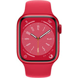 Apple Watch Series 8 (GPS) 45mm Red Aluminum Case with Red Sport Band - Size:M/L -  (MNUR3LL/A)