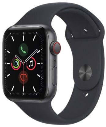 Apple Watch SE (GPS+Cellular) 44mm -Space Gray Aluminum Case with Midnight Sport Band - (MKRR3LL/A | MKRR3CL/A)