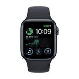 Apple Watch SE 2 (2022) 40mm (GPS) - Midnight Aluminum Case With Midnight Sport Band Size:M/S (MNT73LL/A)