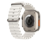 Apple Watch Ultra 49mm (GPS+CELLULAR) Titanium Case with White Ocean Band (MNH83LL/A)