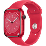 Apple Watch Series 8 (GPS) 45mm Red Aluminum Case with Red Sport Band - Size:M/L -  (MNUR3LL/A)