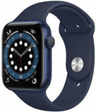 Apple Watch Series 6 ( GPS )  44mm Blue Aluminum Case Deep Navy Sport Band (M00J3)