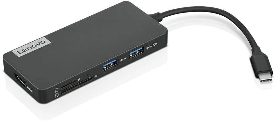 Lenovo USB-C 7-in-1 Hub, with USB-C Laptop Charging Port, USB 3.1