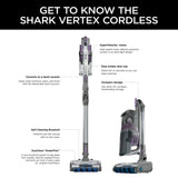 Shark Vertex Cordless Stick Vacuum with Duo Clean Power Fins (IZ440H)