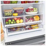 LG 33 in. W 25 cu. ft. French Door Refrigerator with Filtered Ice Maker in PrintProof Stainless Steel (LRFCS2503S)