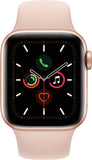 Apple Watch Series 5 (GPS + Cellular) 40mm Gold Aluminum Case with Pink Sand Sport Band - Gold Aluminum