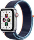 Apple Watch SE (GPS ) 40mm Silver Aluminum Case with Dee Navy Blue Sport Band - (MKQL3LL/A)