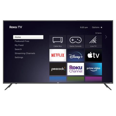 RCA Roku, QLED 65" Class 4K UHD Smart TV - Black (RTRQ6522-US)