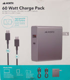 North 60 Watt Charge Kit Dual 4ft 10ft USB-C Cables High Speed 60W Charging