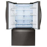 LG 36 in. Black Stainless-steel 27.9 cu. ft. French Door Refrigerator with Slim SpacePlus Ice System (LFXS28968D)