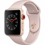 Apple Watch Series 3 (GPS + Cellular) 42mm Gold Aluminum Case With Pink Sport Band