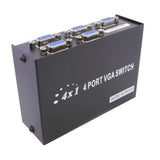 VGA Switch 4 Port SVGA Monitor Sharing Box 4 In 1 Out LCD Selector