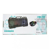CMK 198 Rainbow LED Backlit Gaming Keyboard and Mouse Combo