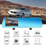 Full HD 1080p Dashcam with 4.3" TFT Screen, Rear Camera, & 120 Degrees Wide Angle View
