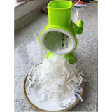 Multi-Function Hand Crank Vegetable Cutter Chopper Slicer for Vegetable Salad Meat Garlic Fruit-Green Color