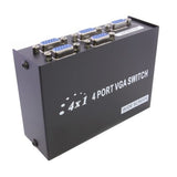 VGA Switch 4 Port SVGA Monitor Sharing Box 4 In 1 Out LCD Selector