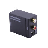 Analog RCA to Optical Digital Coaxial Toslink Audio Converter Adapter Composite to Optical