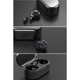 TW80 Air True-Wireless Earphones, Bluetooth, Stereo HiFi Sound, Touch Control, and Secure Fit - Black