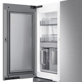 Samsung 23 cu. ft. Counter Depth 4-Door French Door Refrigerator with Beverage Center in (RF23B7671SR) Stainless Steel