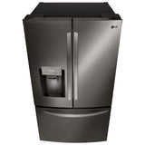 LG 36" 27.7 Cu. Ft. French Door Refrigerator w/ Water & Ice Dispenser (LRFS28XBD) - Black Stainless Steel
