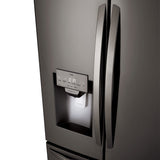 LG 36" 27.7 Cu. Ft. French Door Refrigerator w/ Water & Ice Dispenser (LRFS28XBD) - Black Stainless Steel
